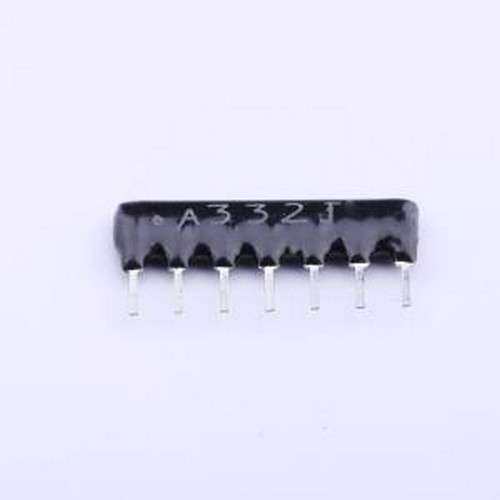 A07-332JP 排阻 3.3kΩ ±5% SIP-7-2.54mm