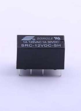 SRC-12VDC-SH 信号继电器 SRC-12VDC-SH 黑色 黑色 DIP,10.2x20.6