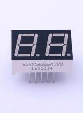 SLR0562DBA3BD LED数码管 2位0.56英寸蓝色数码管 共阳极 插件