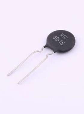 NTC 5D-15 NTC热敏电阻 5欧姆,6A,黑色酚醛封装 F7.5 插件,P=7.5m