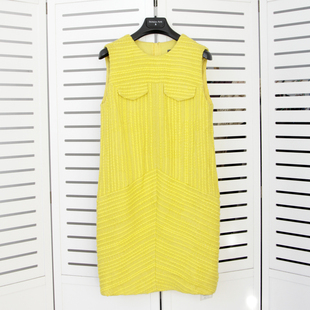 黑色塑形连衣裙！玛家 圆领真丝针织长袖意大利拼接修身收腰通勤