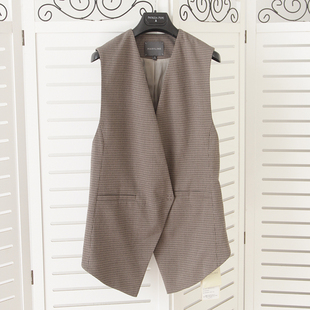 英伦风经典怀旧马甲！玛家意大利轻奢品牌春秋冬中长马夹背心格纹