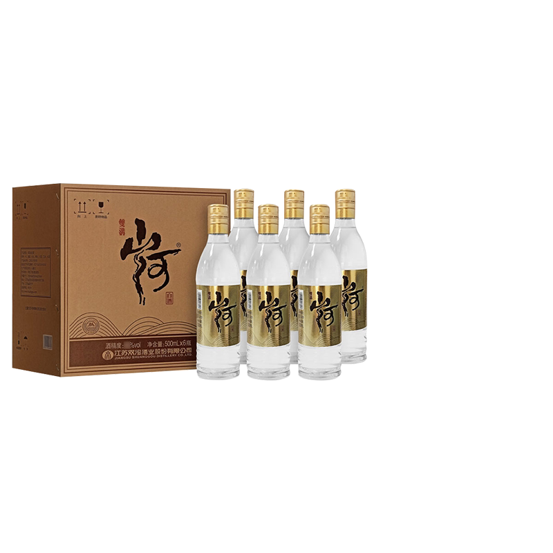 双沟大曲山河 42度500ml*6瓶整箱装 浓香型纯粮口粮酒