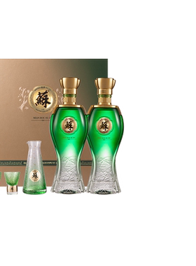 【高端礼盒】苏酒绿苏礼盒52度480mL*2瓶高端白酒浓香送礼旗舰店