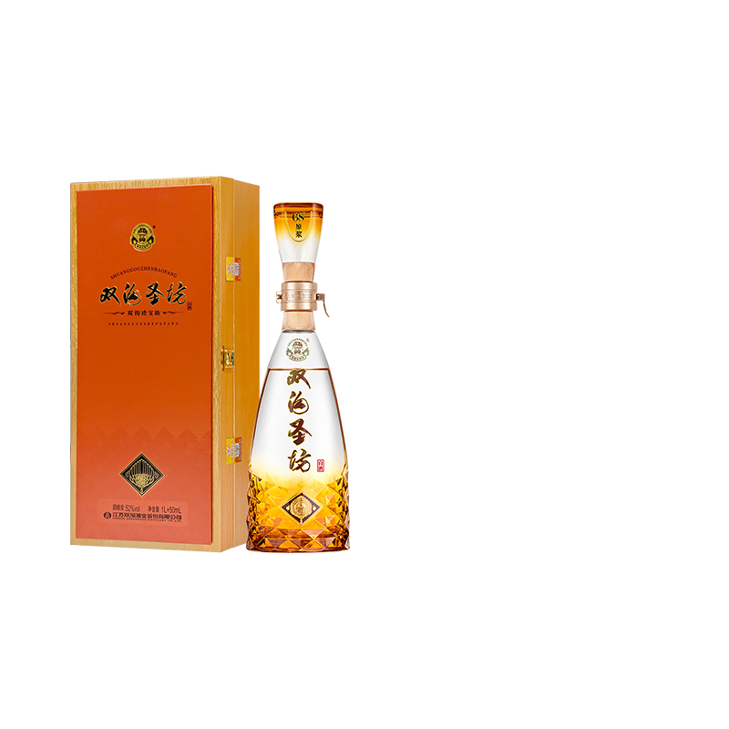 【酒厂直营】双沟圣坊52度1L+50mL单瓶浓香白酒聚会官方旗舰店