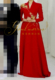 新款 音乐会独唱礼服红色修身 显瘦独唱主持人礼服晚会歌唱演出服