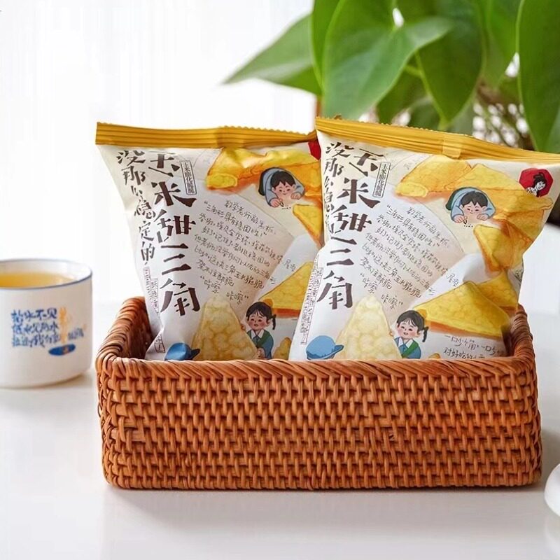 茶颜悦色甜三角玉米膨化零食
