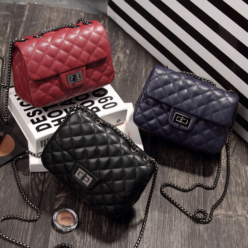 上新小包包女包2020新款潮韩版百搭单肩斜挎小包ins链条包小方包