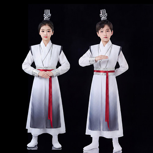 六一儿童小学生演出服中国古典舞蹈汉服男女通用壮志少年行表演服
