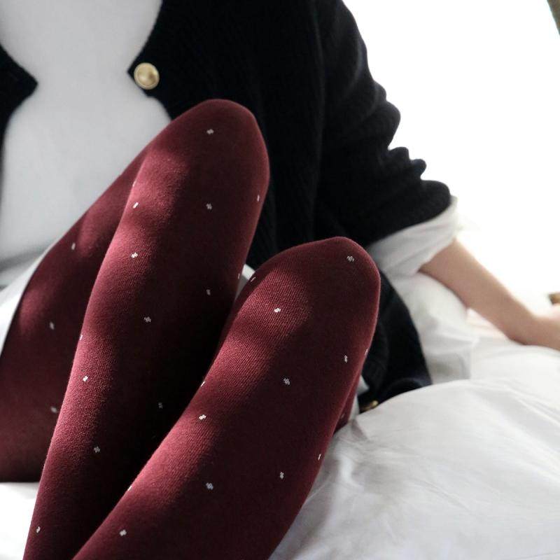 2024秋冬新品复古波点棉感显瘦连裤袜打底袜圆点裤袜带脚型针织袜,女士内衣/男士内衣/家居服,连裤袜/打底袜,淘宝优惠券,粉丝福利购,淘宝优惠卷