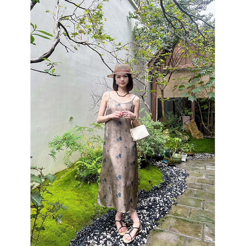 [活动期间下架]  草木染吊带连衣裙