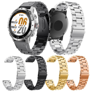 适配北斗syntime2 pro手表不锈钢三珠商务快拆二代标准版表带23mm