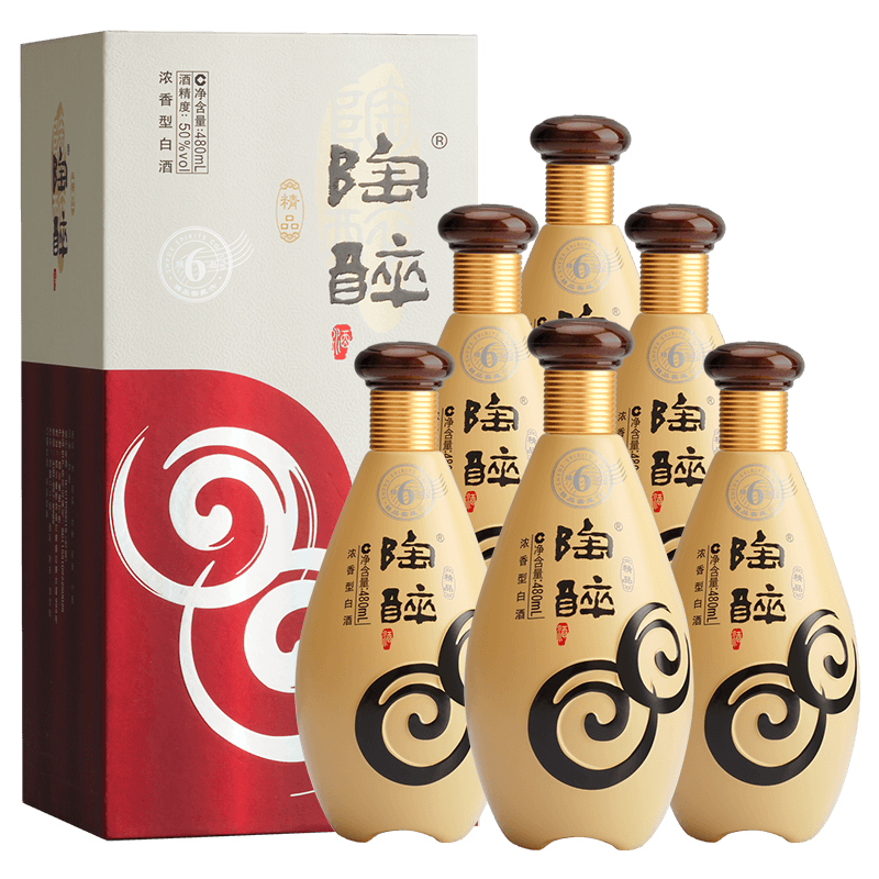 入会享会员价 沱牌精品窖藏 陶醉六 50度 480ml*6浓香型纯粮白酒