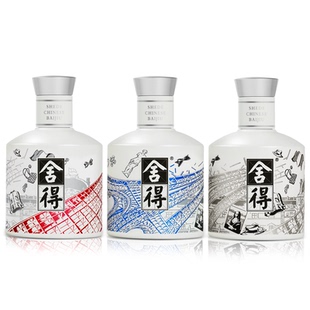 【小酒礼盒】舍得酒中法联名款52度100ml*3瓶浓香型白酒小酒礼盒
