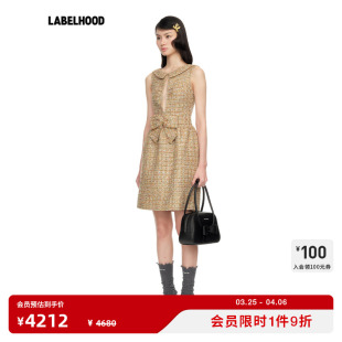 SHUSHUTONG 女装 蕾虎修身 连衣裙2026春夏新款 裙子 长型镂空无袖