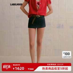 牛仔裤 蕾虎春夏流行插画课裙裤 时尚 短裤 潮流 女装 MARCHEN