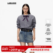 SALE 装 YES 蕾虎设计感蝴蝶结针织开衫 新中式 上衣女秋冬