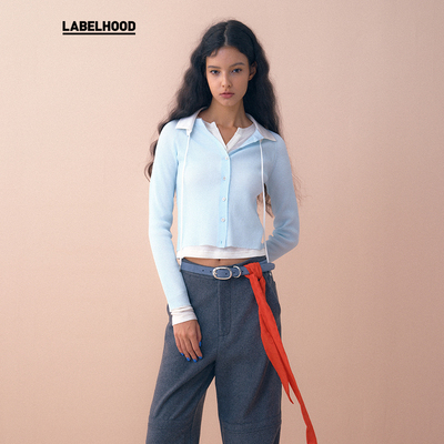 新款秋季抽绳宽松针织衫MARCHEN