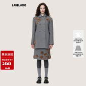 上衣 蕾虎钉珠毛绒花中长大衣百搭秋冬气质女装 SALE WMWM