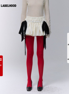 【SALE】【Assignments】蕾虎百搭蝴蝶结短裙2025秋冬新款女裙子