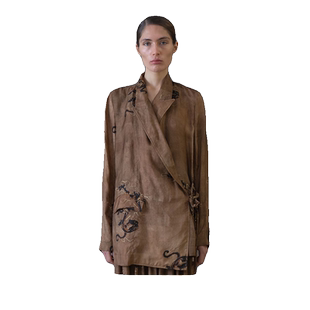 【UMA WANG】蕾虎新款设计感时尚龙纹印花外套龙年复古新中式上衣