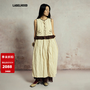 red 蕾虎鸟类连衣裙2025秋冬女装 LABELHOOD SALE