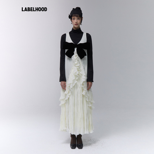 【SALE】【Assignments】蕾虎欧根纱连衣裙百搭秋冬气质女装裙子