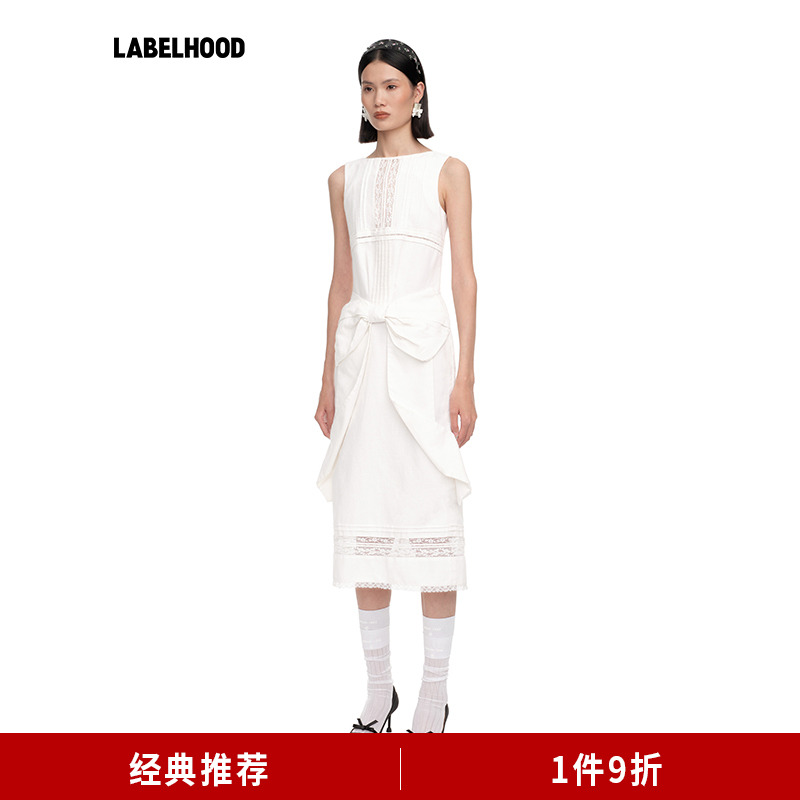 SHUSHUTONG超大立体蝴蝶结连衣裙