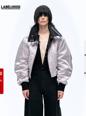 【SALE】【Liegee】蕾虎设计感休闲简约毛领空军双面夹克外套