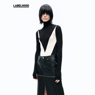 秋季羊毛打底衫蕾虎高领