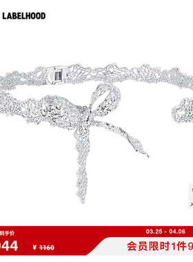 SHUSHUTONG蕾丝蝴蝶结项圈