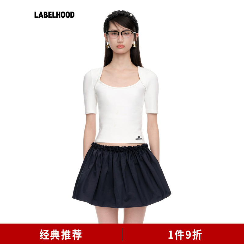 SHUSHUTONG简约插肩圆领T恤2