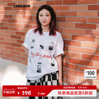 LABELHOOD英文字母T恤