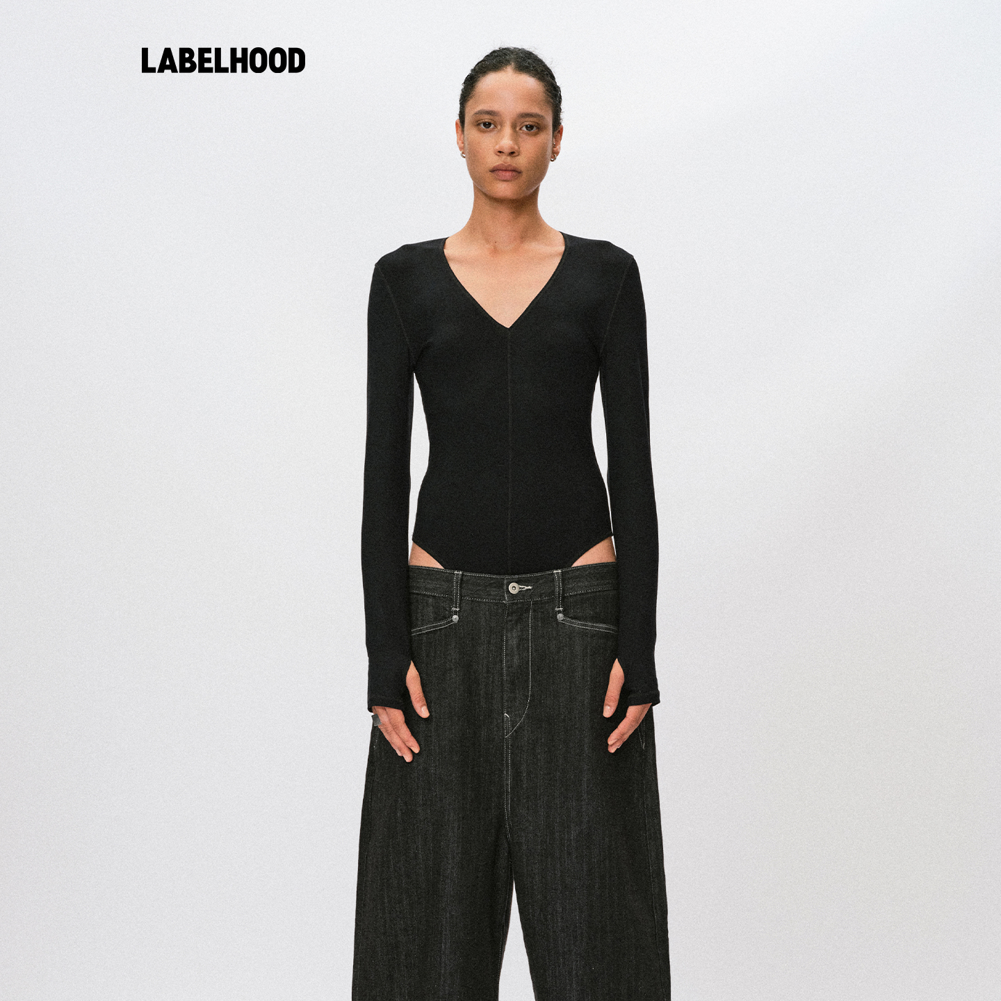 LiegeeDEEPLY连体V领保暖T恤