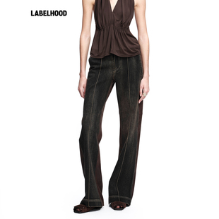 【Oude waag】蕾虎简约解构洗水牛仔裤2026早春新款女装裤子