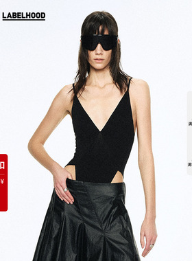 【SALE】【Liegee】蕾虎新款设计感时尚V型分割吊带潮流吊带背心