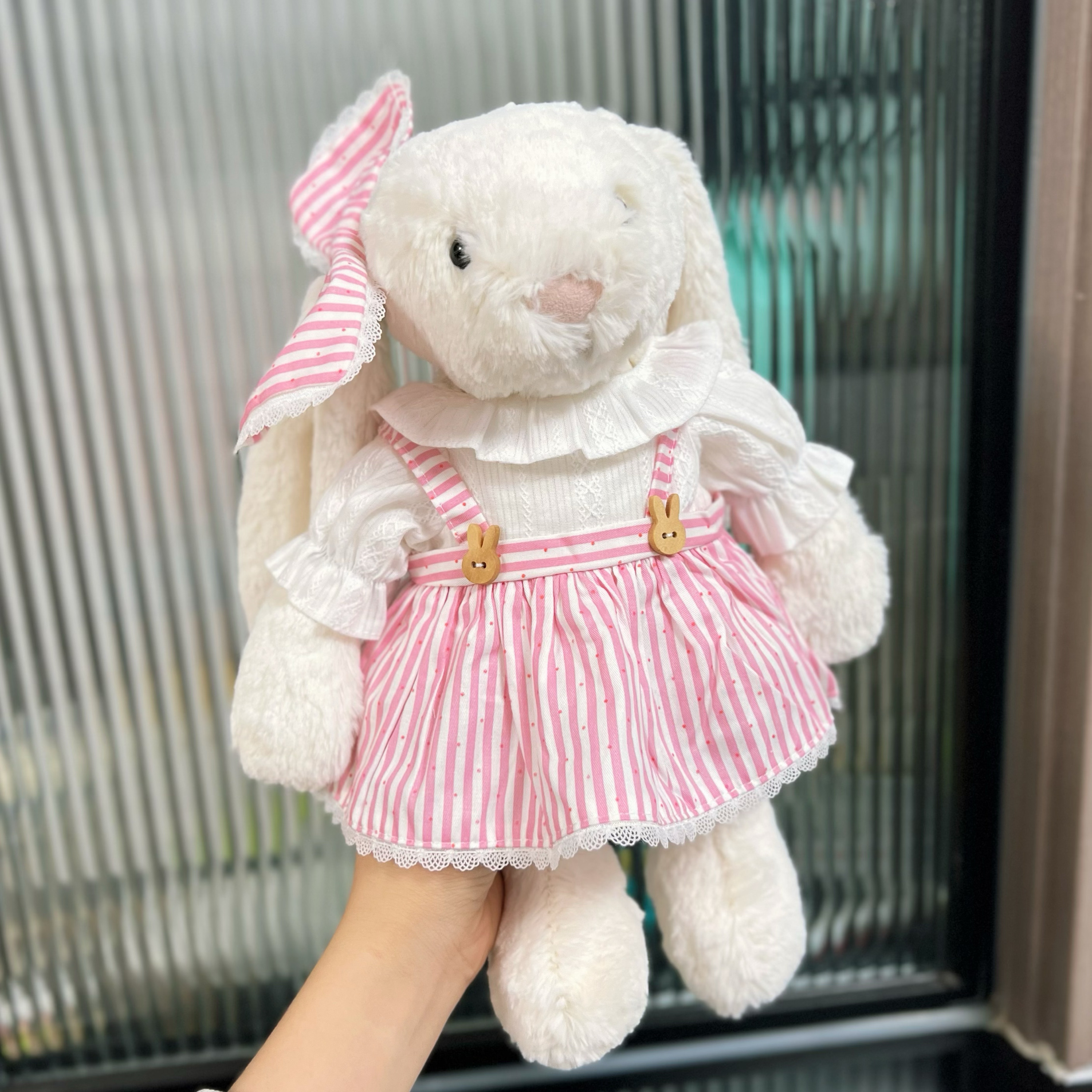 仅衣服】31/36cm邦尼兔春天娃衣服Jellycat毛绒玩偶连衣裙子着替