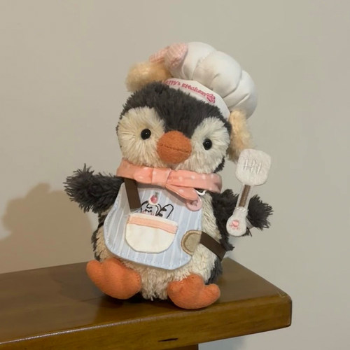 适用于jellycat11cm花生企鹅可爱小厨师麦麦企鹅T恤着替