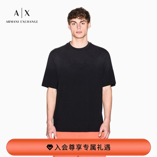 EXCHANGE 纯棉短袖 阿玛尼26年春季 男士 刺绣休闲T恤 新款 ARMANI