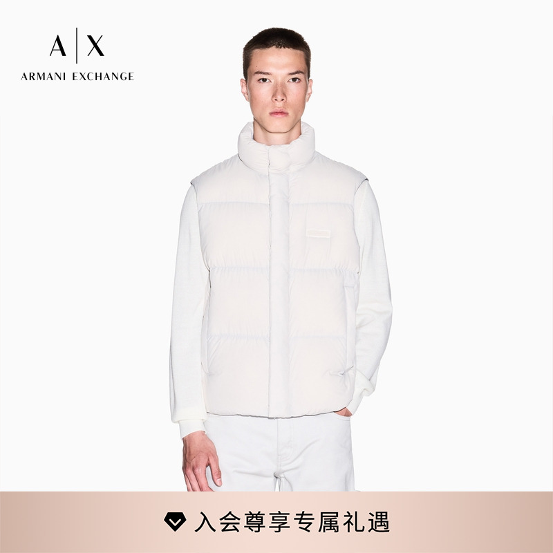 AX/阿玛尼男士立领保暖羽绒马甲