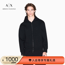 ARMANI EXCHANGE/阿玛尼冬季新款男拉链开衫连帽卫衣运动夹克外套