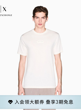 ARMANI EXCHANGE/阿玛尼26年春夏新款男士圆领短袖正肩纯棉T恤