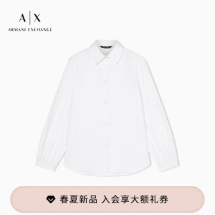 休闲通勤衬衫 ARMANI 女士纯棉长袖 阿玛尼26年春夏新款 EXCHANGE