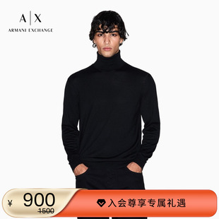 男士 ARMANI 新款 阿玛尼冬季 高领老钱风羊毛混纺针织毛衣 EXCHANGE