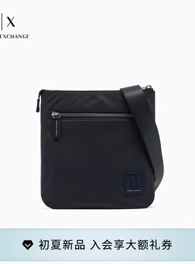 ARMANI EXCHANGE/阿玛尼春夏男士拉链商务通勤休闲单肩斜挎邮差包