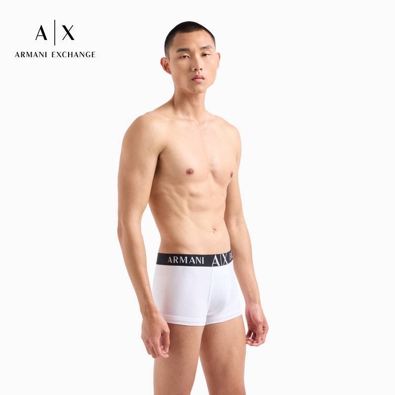 AX/阿玛尼男士纯棉弹力平角内裤