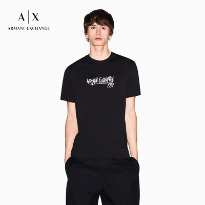 AX/阿玛尼男士纯棉短袖正肩T恤