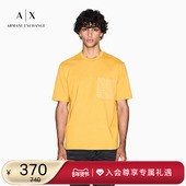 纯棉圆领短袖 ARMANI 印花重磅T恤 新款 男士 EXCHANGE 阿玛尼冬季
