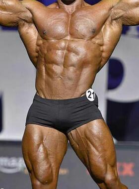 IFBB新项目古典健体健美比赛裤黑色齐腿 专业健身先生比赛裤