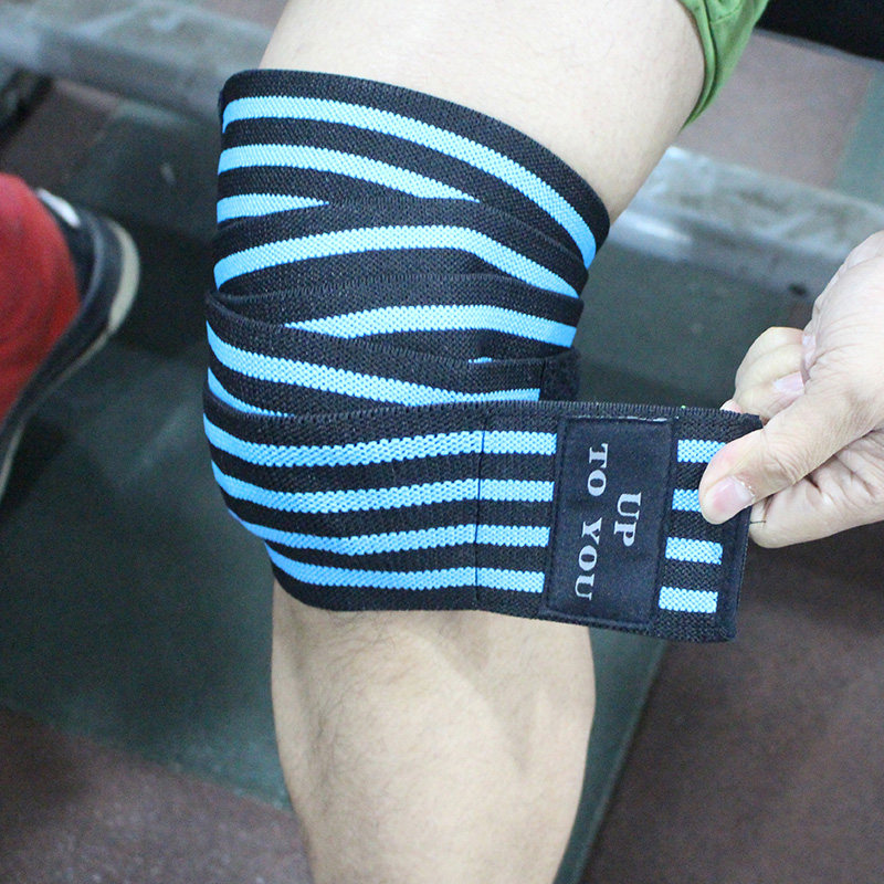 深蹲护膝举重训练运动健身绑腿弹力绷带绑带绑膝男女膝盖护具装备